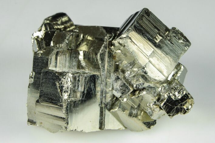 2.1" Shiny, Cubic Pyrite Crystal Cluster - Peru